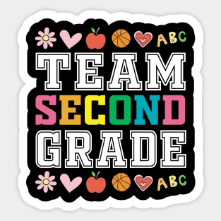 Team 2nd Second Grade - 1st Day of School Sticker